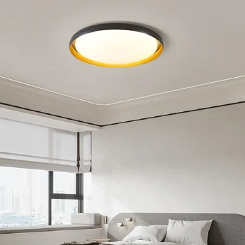 Нова led полилей за украса спални, кабинет, тераси, таван полилей, led лампа, кръгла минималистичные модерни полилеи