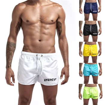 Мъжки модни плажни шорти, летни бързо съхнещи шорти, мъжки бански, шорти за плуване, плажни дрехи, спортни S-3XL, секси къси панталонки, дрехи
