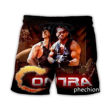 phechion/нови мъжки/дамски ежедневни панталони с 3D принтом Movies Predator, модни градинска дрехи, мъжки свободни спортни шорти A138