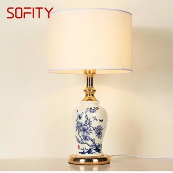 Настолни лампи SOFITY Модерен led луксозен дизайн Креативните керамични настолни лампи за дома, спални