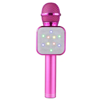 Нова led микрофон с мигащи светлини се предлага в комплект с безжичен микрофон Bluetooth K-Gobo