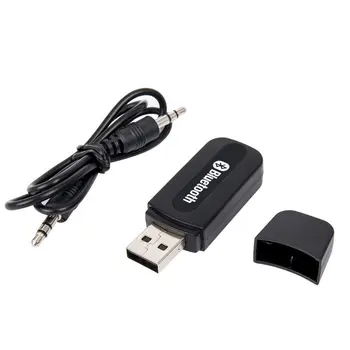 USB BluEtooth Безжична За Автомобилната Музика Bluetooth Аудио Приемник Адаптер Aux вход 3.5 мм Слушалки За Приемник