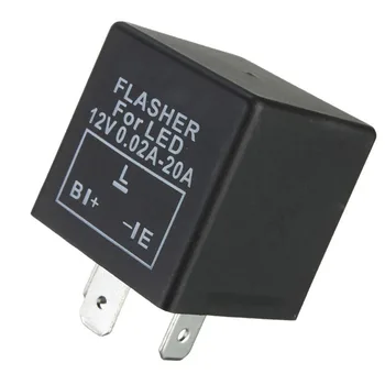 3-за Контакти електронно автомобилно реле светлини за определяне на led мигач Hyper Flash Мигаща светлина 12 vdc