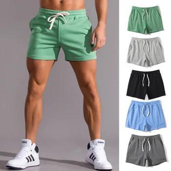 Летни нови мъжки къси панталони, ежедневни памучни шорти, извънгабаритни мъжки баскетболни шорти, спортни къси панталони за фитнес, спортни панталони за бягане, мъжки дрехи