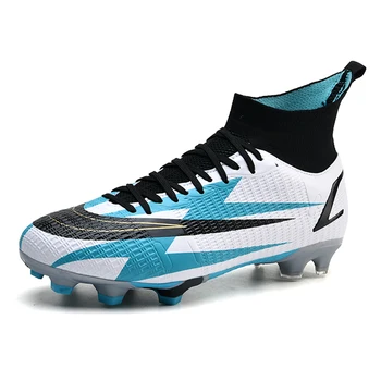 Качествени футболни обувки Messi Здрава лека футболни обувки с ниски берцем Удобни спортни маратонки за футзала в насипно състояние 39-44 размер