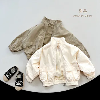 2023 Детска пролетно яке, палто в корейски стил за момчета, жилетка за малки момичета, детски дрехи, детски якета за момичета, връхни дрехи