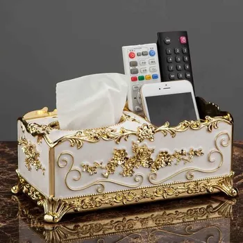 Мултифункционален кухненски кутия за носа шалове, Творчески европейския кутия В хола, бюро, дистанционно управление, стойка за салфетки