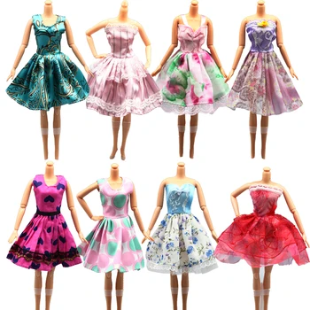3 бр./лот, модерно сватбена рокля, роклите за момичета 1/6, кукли за малки момичета, играчка дрехи, кукли и аксесоари