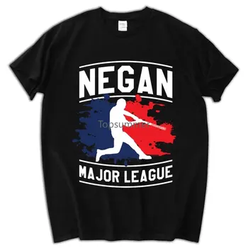 Тениска Negan, Мъжка Тениска на Висшата лига Negan, Летни Тениски на The Walking Dead Negan С къс ръкав На Поръчка, Тениски