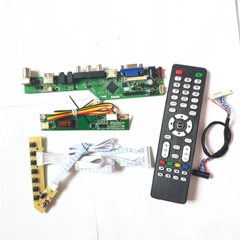 За LP141WX3-TLB2/TLB4 LCD VGA HDMI-Съвместим USB AV RF дистанционно управление + Инвертор + клавиатура 1CCFL 30Pin такса контролер LVDS T. V56 