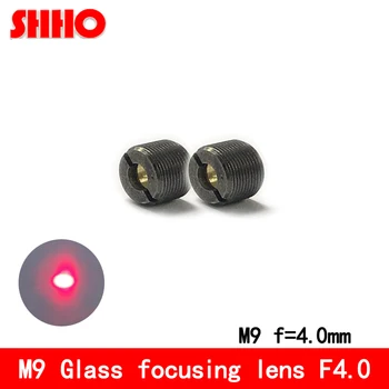 Висококачествено разстояние между зъбите M9 0,5 мм D-ZK2N стъклена фокусирующая леща, коллимационные обектив, фокусно разстояние 4 мм, просветляющая филм