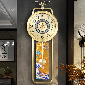 Ретро и модерен Кухненски стенен монтаж с часовников Механизъм Златни Стилни, Безшумни Стенен часовник във фоайето на Необичайно Монтиране на украса Duvar Saati AB50WC