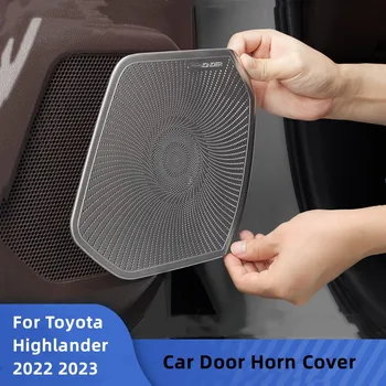 4 бр., покриване на аудиоколонки за вратата на колата на Toyota Highlander 2022 2023 стикер за довършване на високоговорителя на вратата на колата, аксесоари за Полагане на автомобили
