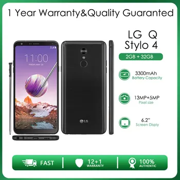 LG Q Stylo 4 Q710ULM, рециклирани, отключени, 32 GB, 2 GB ram, 4G LTE, камера за задно виждане, 13 Mp, 6,2 