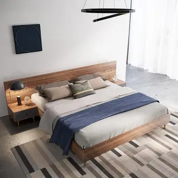 Легло татами в японски стил, Модерна минималистичная Мебели за спални, Малък апартамент, Основна спалня, Сватбена мида 1,5 м 1,8 м