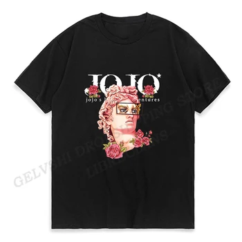 Тениска Jojo Bizarre Adventure, Мъжки и Дамски Модни тениски, Памучен тениска, Бебешки Тениски в стил Хип-Хоп, Върховете на Jojo Stone Ocean Camisetas, Аниме