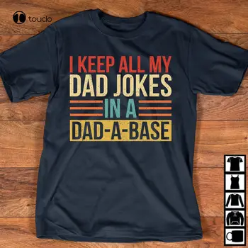 Подарък тениска в Деня на бащата I Keep All My Dad Jokes Ретро мъжки женски подарък