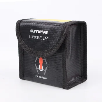 Защитна чанта за съхранение на батерията е LiPo Safe Bag Взрывозащищенная за квадрокоптера DJI MAVIC AIR (с капацитет 2 батерии)