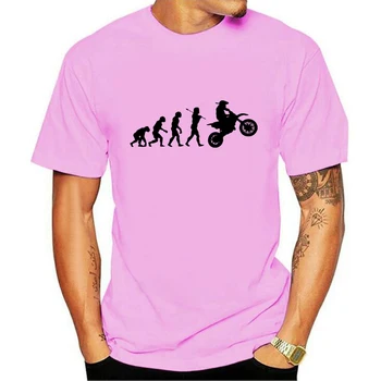 Градинска мъжка тениска Dirtbike Evolution за мотокрос, лятна ежедневна мода мъжка тениска, памучен висококачествена тениска с къс ръкав