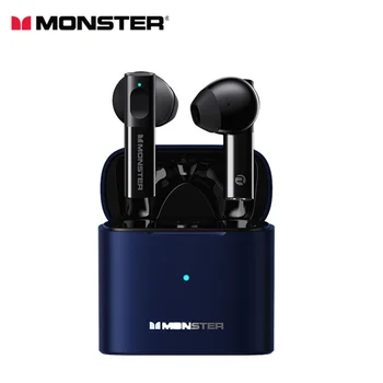 Слушалки Monster Original XKT03 TWS, безжични слушалки Bluetooth 5.2, спортни слушалки Hi-Fi с шумопотискане, слушалки С микрофон