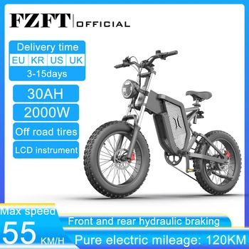 FZFT X20 Електрически Велосипед Планински Мотопед Ebike 20 Инча Дебела Гума 2000 W 48 30AH Мъжки Пътен EBike Електрически Велосипед За Възрастни свободни стаи