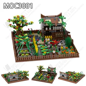 MOC3001 Модели Ферма MOC Village градивните елементи на Зеленчукови Полета Езерото Курника си САМ 
