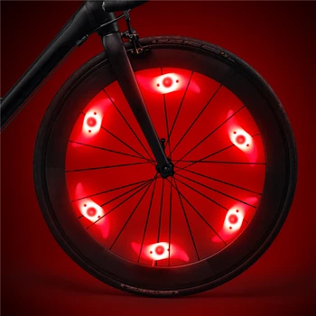 Led лампа за велосипедни спици под формата на Върба, Водоустойчива лампа за главината на колелото, Аксесоари за велосипед, сензор за вибрации, нощен велосипедна лампа