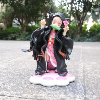 Нова фигурка Истребительницы демони, котка Незуко, Камадо, Кавайная фигурка аниме момиче, подбрани играчки-кукли, екшън-модел, украшение за работния плот