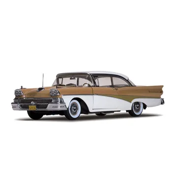 Molded под натиска на модел на превозното средство от сплав 1:18 1958 Ford 500, украса за събиране на възрастни, магазини за бижута, играчки за кола, подарък дисплей