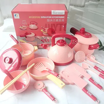 Оцветен случайна доставка Симулация за момичета Моделиране на Прибори за готвене игри къща кухненски играчки
