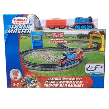 Оригиналната серия Thomas and Friends Track Master, играчка влак Thomas's, набор от писти за доставка на поща, детски играчки, Коледни подаръци GFF10