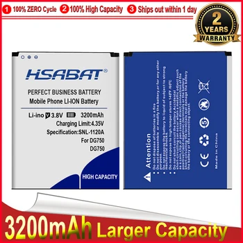 Батерия HSABAT 3200 ма за мобилен телефон DOOGEE DG750, литиево-йонна полимерна батерия, висококачествена батерия + в наличност