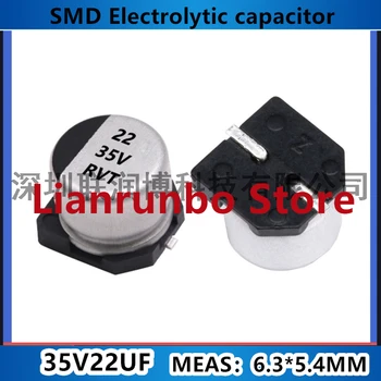 10 бр./лот алуминий SMD електролитни кондензатори 22/33/47 icf 6,3*5,4 мм 16V25V35V50V