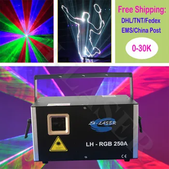 3000 Mw многоцветен анимация rgb аналогов шоу модулация/ILDA DMX SD карта лазерен лъч