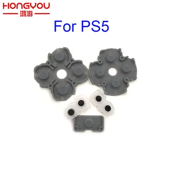 За Sony Playstation 5, контролер PS5, водещ силиконови бутони, гумени облицовки за резервни части за игри ps5