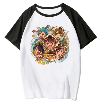 ансамбъл звезди тениска дамски дизайнерски японската тениска за момичета аниме графична облекло