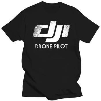 Мъжки памучен Тениска, Лятна Брандираната Тениска DJI Spark DJI Drone Phantom 4 Pilot, брандираната тениска homme tops