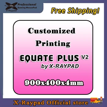 900x400x4 мм Потребителски Xraypad Equate Plus V2 Слот Подложки За мишки Безплатна Прострочка Тенис на Мат X-raypad EQ + V2