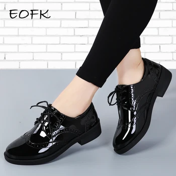 EOFK/ дамски обувки-дербито с перфорации тип 
