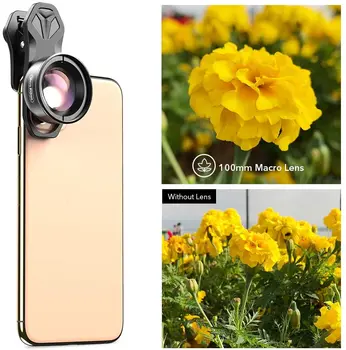 Обектива на камерата на телефона е 100 мм Фотообъектив 10X Супер Макрообъективы за iPhone, Samsung, Huawei, Xiaomi, Всички смартфони