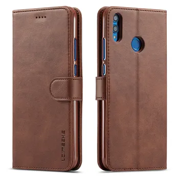 Новият, Модерен и Луксозен Кожен портфейл-флип калъф Huawei Y9 2019, а на задната магнитна капачка с притежателя на карта, чанта, защитен калъф за вашия телефон