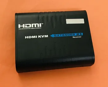 Приемник предавател LKV373KVM AGPtEK с множество дисплеи HDMI KVM Extender По Един Ethernet кабел Cat 5/5E/6/7 Рутер