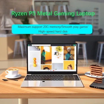 Главата на 15.6-инчов лаптоп на AMD Ryzen5 4600H 4000/5000 Серия Windows10/11 с напълно функционален интерфейс Type-C, Разблокировкой пръстови отпечатъци