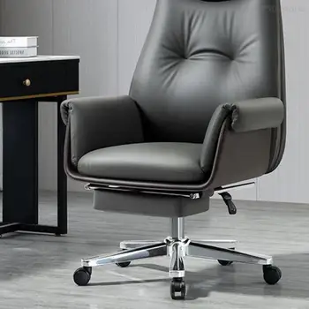 Столът на шефа, офис стол с възможност за сгъване на облегалката, стол, за да се учат в конферентната зала, Бизнес стол, Компютърна кресло за дома