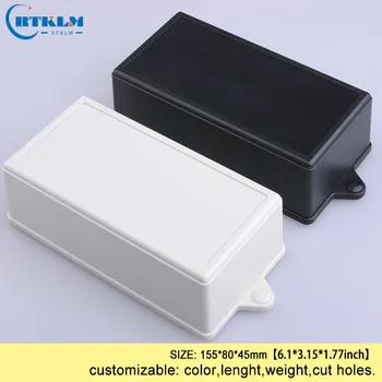 Разпределителните кутия ABS Стенен монтаж електронен корпус на продукта пластмасов корпус сам калъф за инструмент 155*80*45 мм