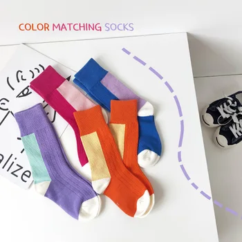 Чорапи За малки деца, зимни меки топли чорапи за деца от 1-8 години, чорапи на пода, за момчета и момичета, многоцветни WMS116