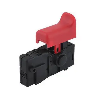 AC 250V 4A SPST Допълнително заключване releaser прекъсвач на електрически инструменти Черно Червено