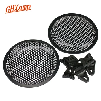GHXAMP 6,5-инчов и 8-инчов решетеста мрежест защитен калъф за авто субуфер, честота на говорителя, на кутията аудиоколонки с 4 прижимными крака, 2 бр.