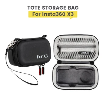 Мини чанта за носене Insta360 X3, чанта за съхранение на ЕВА, ударопрочная твърда защитна чанта за Insta360 ONE X3