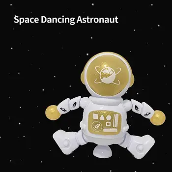 Творчески космически робот, забавна детска играчка, Музикална Интелектуално Развитие, умен космически танц робот играчка